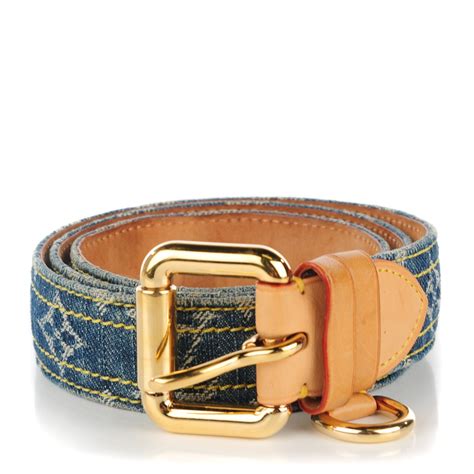 louis vuitton denim belt.